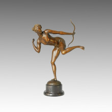 Бронзовая скульптура женщины Арчер Бронзовая скульптура, Мило ТПЭ-123